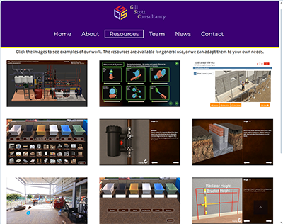 Learning resources screenshot